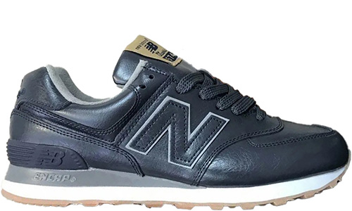 New Balance 574 Dark Blue Кожаные