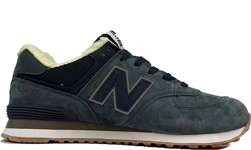 New Balance 574 Dark Grey С Мехом